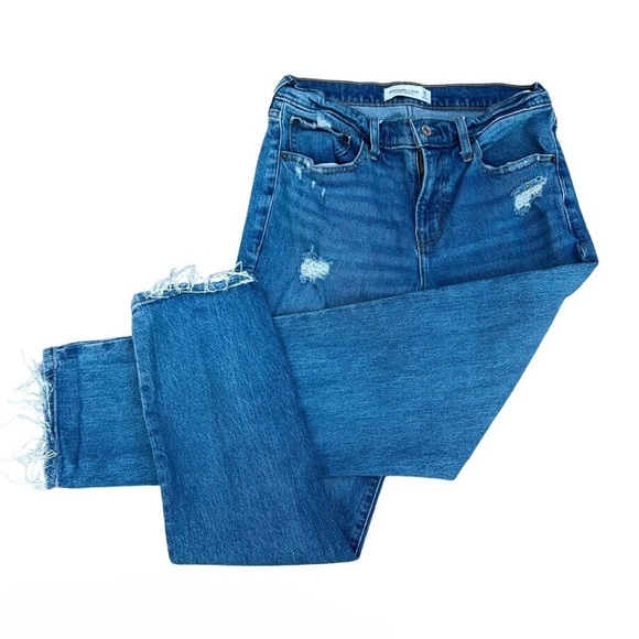 Abercrombie Boyfriend Mid Rise Jeans Women Size 26/2R - Picture 1 of 10